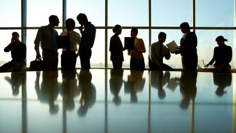 Business people silhouettes